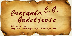 Cvetanka Gudeljević vizit kartica